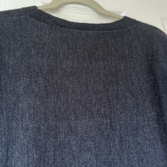 Eileen Fisher Merino Wool Sweater Dolman Sleeve Dark Gray Size Petite Medium - Picture 7 of 10